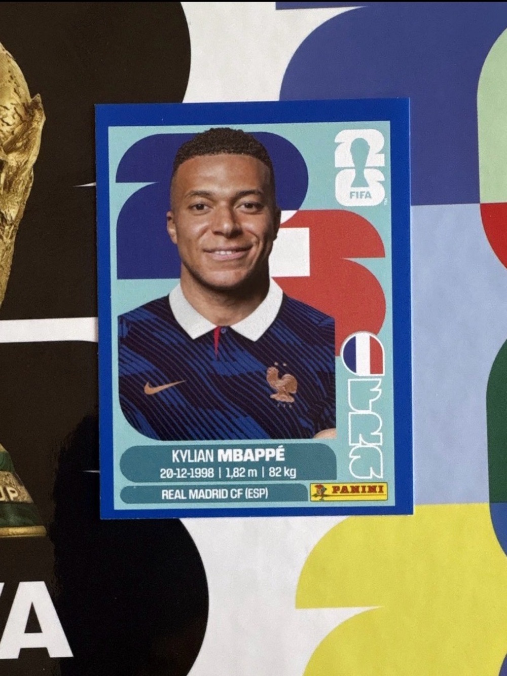 Panini FIFA World Cup 2026 Kylian Mbappé FRA 20 Real Madrid Blue Parallel